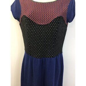 Anthropologie Sparrow Intarsia Sweater Dress Medium Wool Cashmere 💙